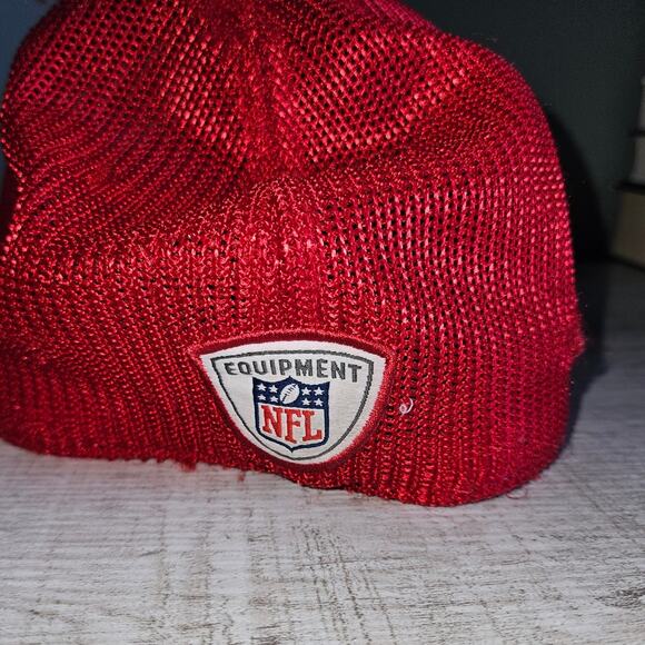 Houston Texans Reebok Equipment NFL On Field Hat Cap Football Red S/M **READ** - Picture 3 of 7